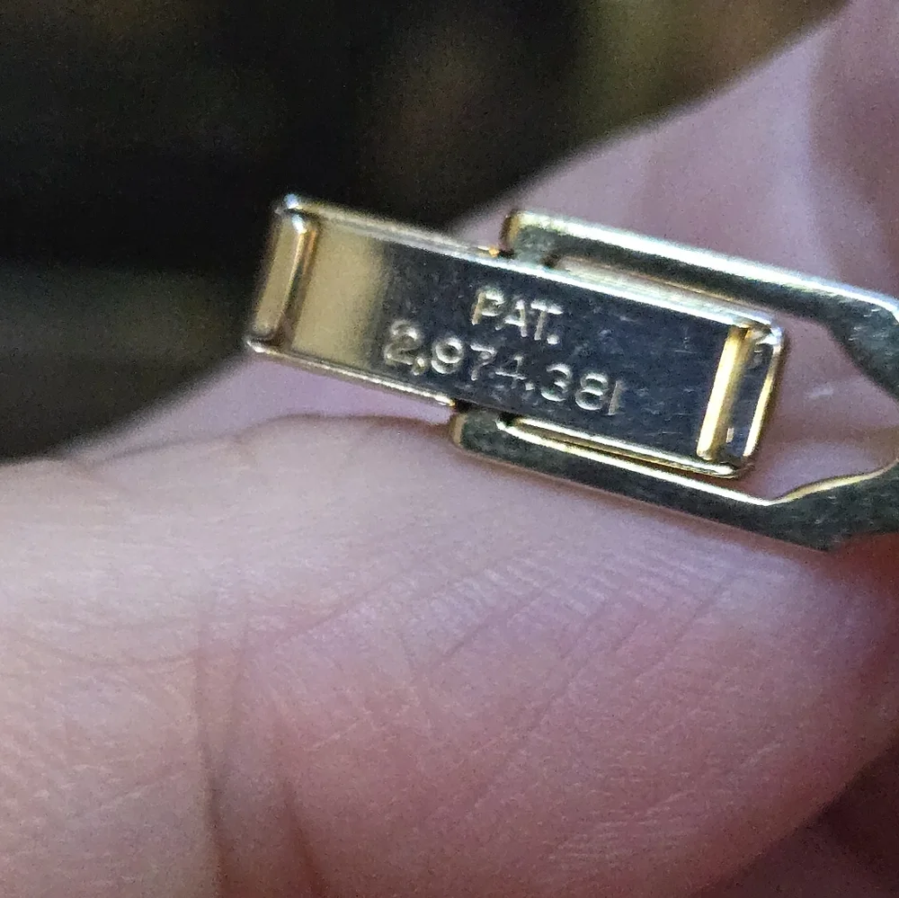 Provenance gold layered vintage cuff links in LIKE NEW Collectible pat2974381 - Picture 7 of 8